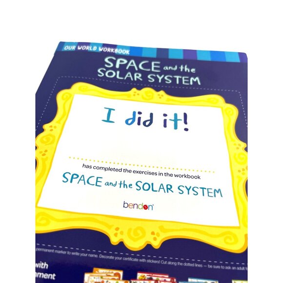 Bendon Kids Workbooks set of 2 Grades 2-3 Math /Space Solar System 11x9 NWT - Picture 5 of 7